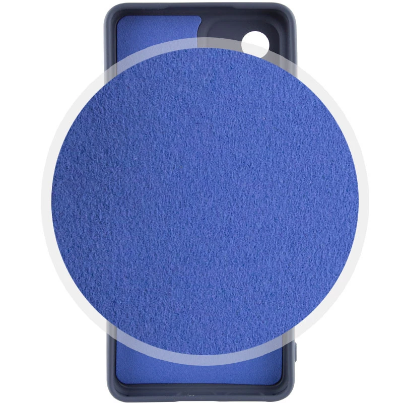 Чохол Silicone Case Lakshmi Plus з закритою камерою на Samsung Galaxy A33 5G – Синій / Midnight Blue. Фото 3 з 4