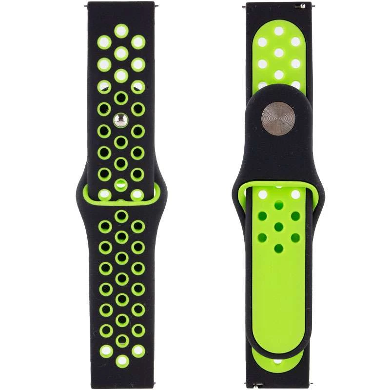 

Силиконовый ремешок Sport Nike+ для Xiaomi Amazfit/Samsung 20 mm (black/green)