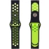 Силиконовый ремешок Sport Nike+ для Xiaomi Amazfit/Samsung 20 mm – black/green. Фото 1 из 3