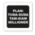 Стікер 3D до 5см Motivation black Collection – Plan: tuda-suda. Фото 1 з 3