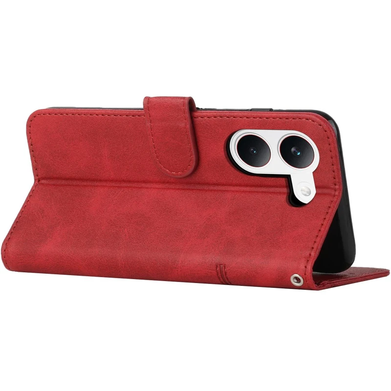 Кожаный чехол-книжка Jet Cover для Xiaomi Redmi Note 15 Pro+ 5G – Red. Фото 4 из 4