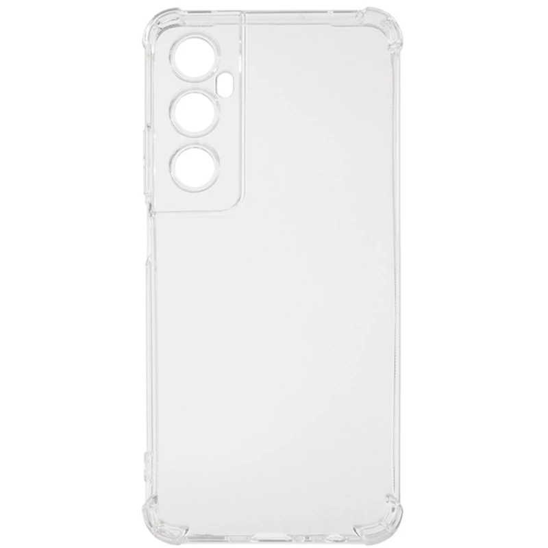 Ультратонкий силіконовий чохол GETMAN з критими бортами та камерою для Realme C65 4G – Безбарвний (прозорий). Фото 6 з 7