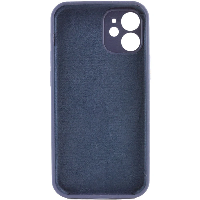 Чохол з захистом камери Silicone Case для Apple iPhone 12 (6.1") – Темно-синій / Midnight blue. Фото 2 з 4