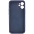 Чохол з захистом камери Silicone Case для Apple iPhone 12 (6.1") – Темно-синій / Midnight blue. Фото 2 з 4