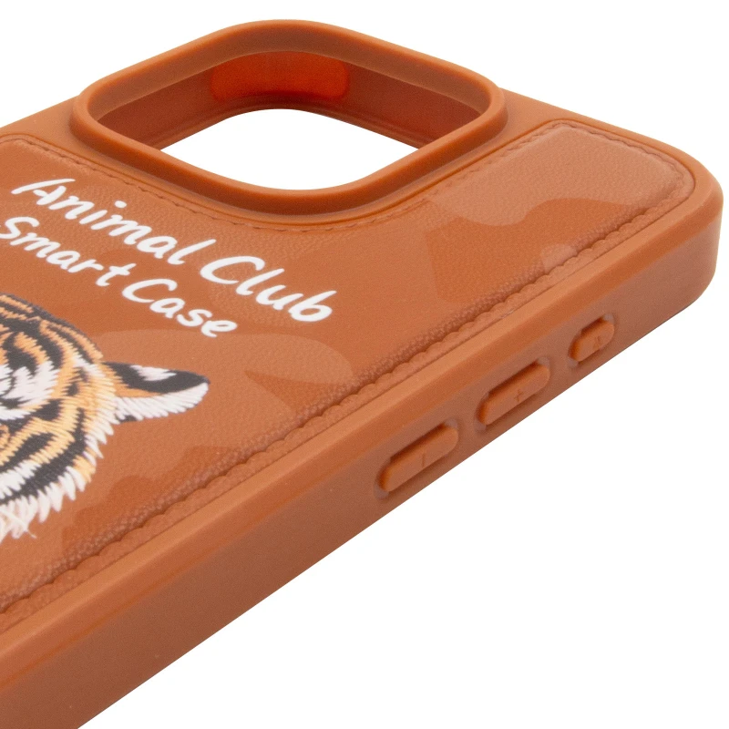 TPU+PC чохол Animal Club для Apple iPhone 16 Pro – Chocolate Brown. Фото 5 з 6