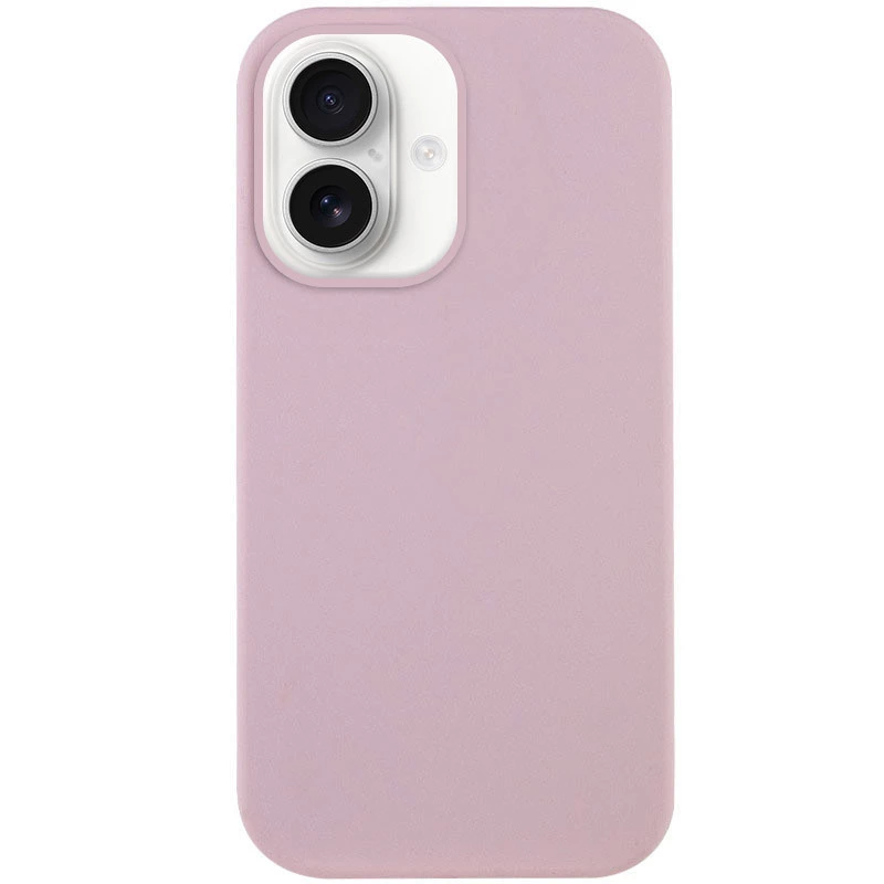 Чехол с закрытым низом Silicone Case для Apple iPhone 16 Plus – Розовый / Chalk Pink. Фото 1 из 13