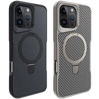 Кольоровий TPU+PC з металевими кнопками , кільцем та MagSafe для Apple iPhone 16 Pro Max
