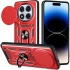 Ударопрочный чехол Serge Ring с защитой камеры для Xiaomi Redmi Note 14 Pro 5G – Красный. Фото 1 Ударопрочный чехол Serge Ring с защитой камеры для Xiaomi Redmi Note 14 Pro 5G – Красный. Фото 1 из 3