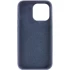Чехол с закрытым низом Silicone Case для Apple iPhone 16 Pro – Темно-синий / Midnight blue. Фото 6 из 8