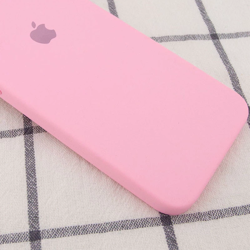 Чохол Silicone Case Square з захистом камери на Apple iPhone 7 plus / 8 plus – Рожевий / Light pink. Фото 2 з 3