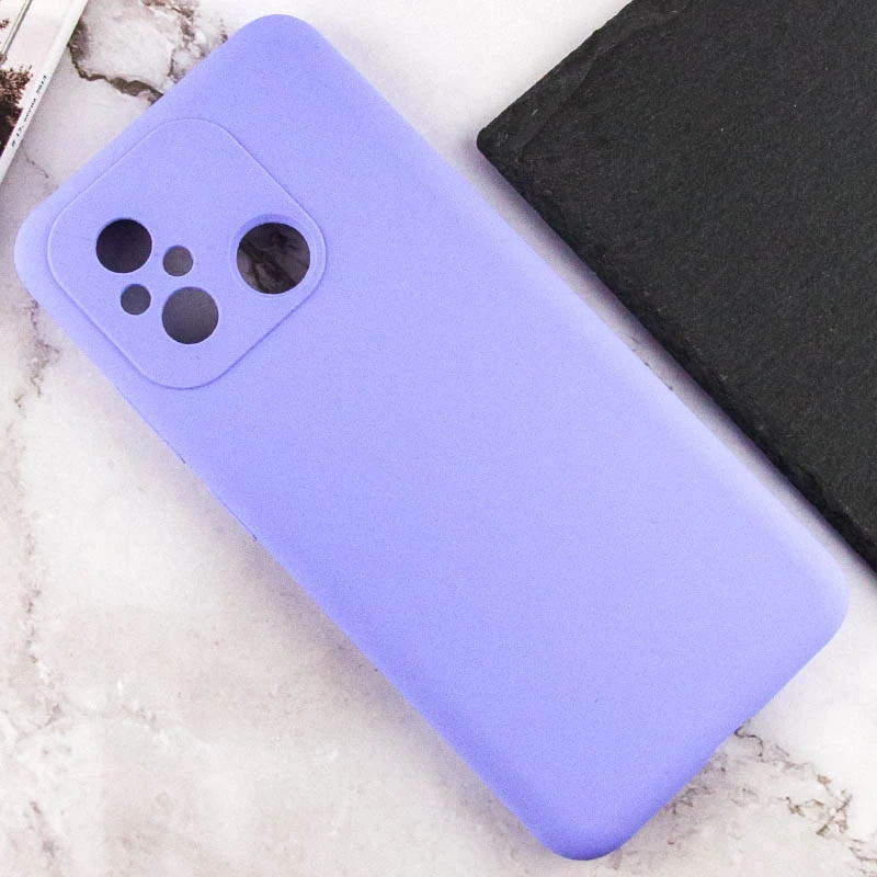 Чехол Silicone Case Lakshmi Premium з закритою камерою на Xiaomi Redmi 12C / Poco C55 – Сиреневый / Dasheen. Фото 10 из 15