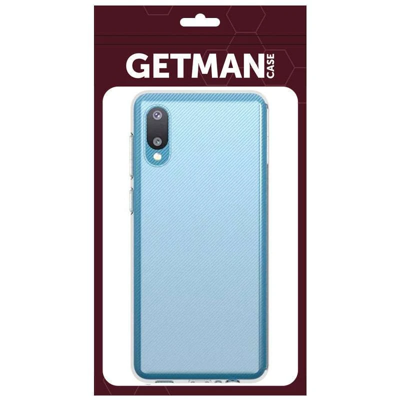 Ультратонкий силиконовый чехол GETMAN 1 мм для Samsung Galaxy A02 – Бесцветный (прозрачный). Фото 2 из 3