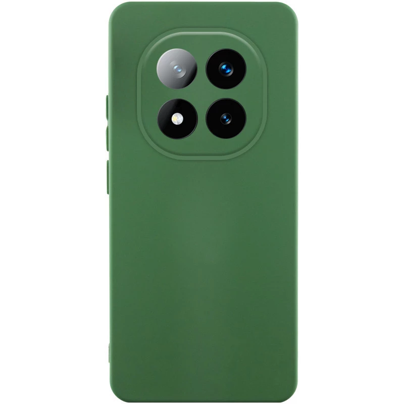 Чохол Silicone Case Lakshmi Plus з закритою камерою на Xiaomi Poco X7 – Зелений / Dark green. Фото 1 Чохол Silicone Case Lakshmi Plus з закритою камерою на Xiaomi Poco X7 – Зелений / Dark green. Фото 1 з 1