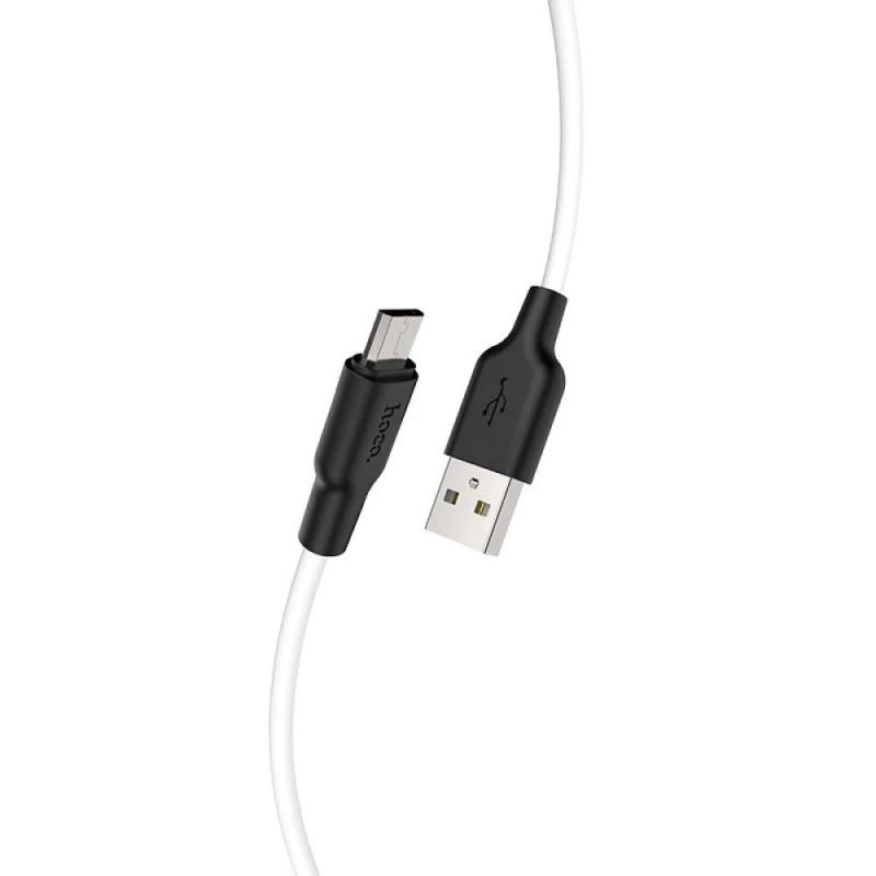 Дата кабель Hoco X21 Silicone MicroUSB Cable (1m) фото 2 з 2