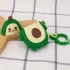 Силіконовий футляр Yummy Fruits для навушників AirPods – Avocado Big / Зелений. Фото 3 з 4
