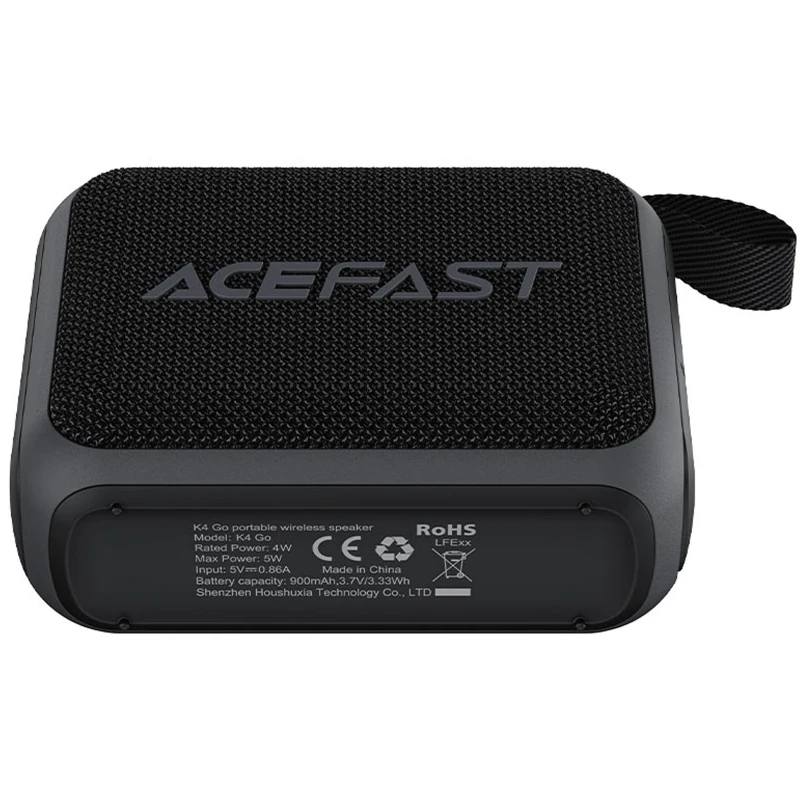 Bluetooth Колонка Acefast K4 Go – Black. Фото 7 из 7