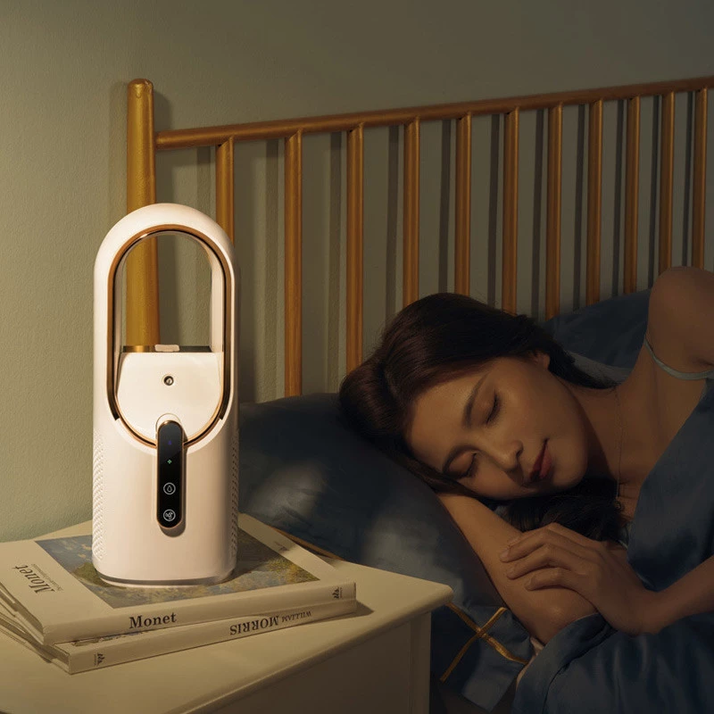 Настільний вентилятор F6 2in1 з зволожувачем повітря 2200mAh – White. Фото 8 з 8