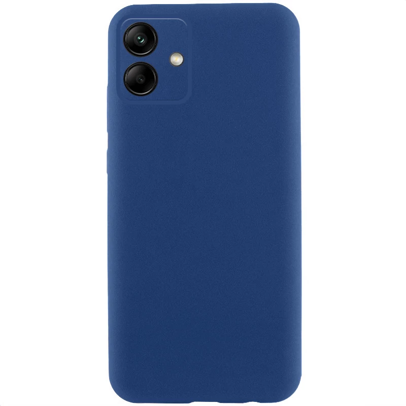 Кольоровий силіконовий чохол GETMAN із закритою камерою для Samsung Galaxy A06 – Синій / Navy Blue. Фото 2 з 2