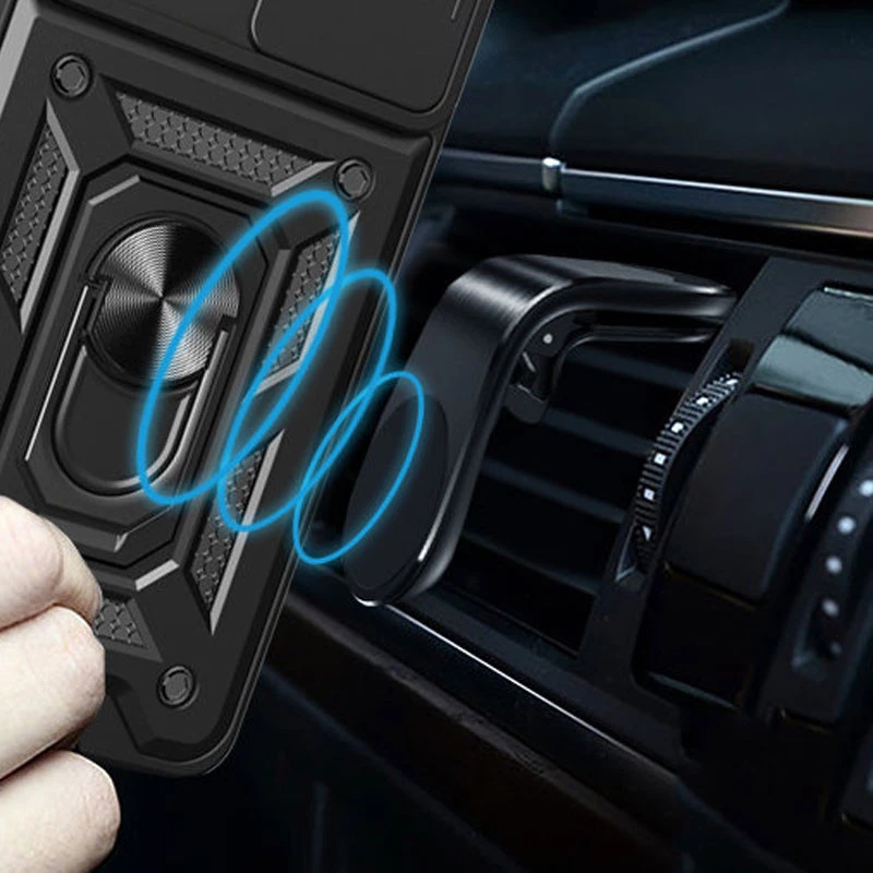 Протиударний чохол Serge Ring з захистом камери на Xiaomi Redmi 9A – Чорний. Фото 5 з 5