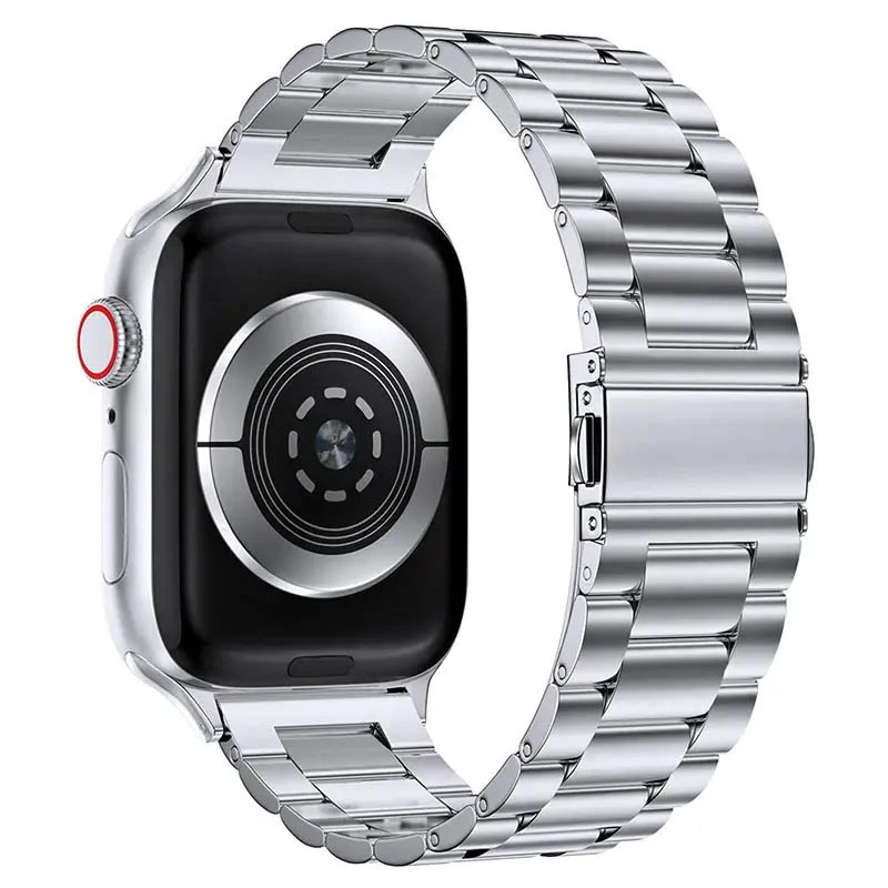 Ремешок Steel Elegance для Apple Watch 42(ser.1-3)/44/45/46/49mm – silver. Фото 5 из 15