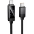 Дата кабель Hoco U154 Matrix Type-C to Type-C 60W (1m) – Black. Фото 1 з 6