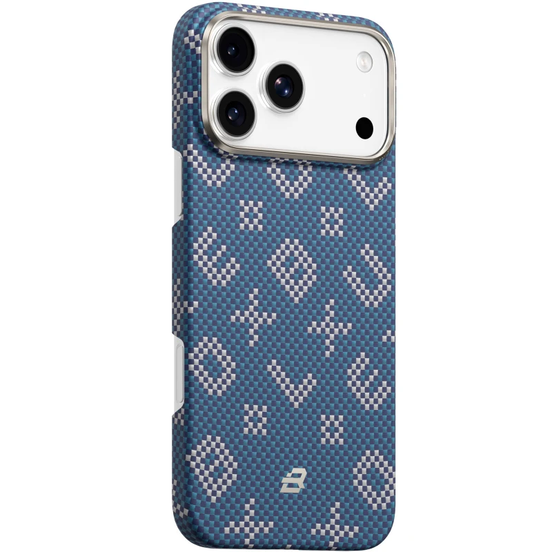 TPU+PC чохол Blueo Gilded Tactile Woven with MagSafe для Apple iPhone 17 Pro (6.3") – Blue. Фото 1 з 2