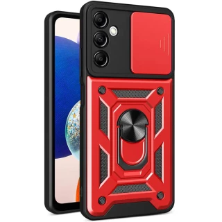 Ударопрочный чехол Serge Ring с защитой камеры для Samsung Galaxy A14 4G/5G — Красный