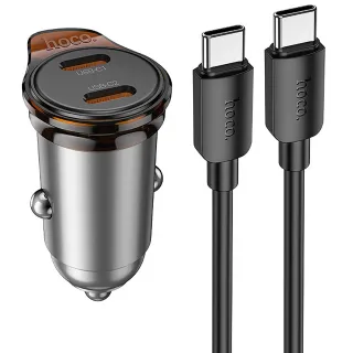 АЗУ Hoco NZ16B Rigorous PD45W (2USB-C) + кабель Type-C to Type-C фото 1 из 1