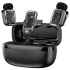 Петличний бездротовий мікрофон WIWU WM008 Dual-mic ANC Type-C – Black. Фото 6 з 6