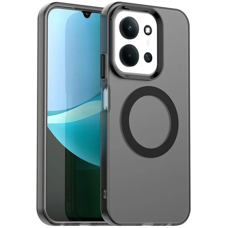 TPU+PC чохол Hybrid Magnetic Safe Case для Xiaomi Poco C85 (Global) – Black. Фото 2 з 4