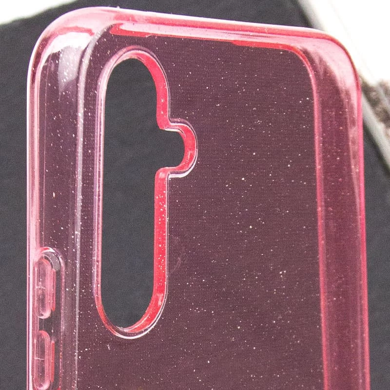 Блискучий силіконовий чохол на Samsung Galaxy S24 FE – Pink. Фото 3 з 3