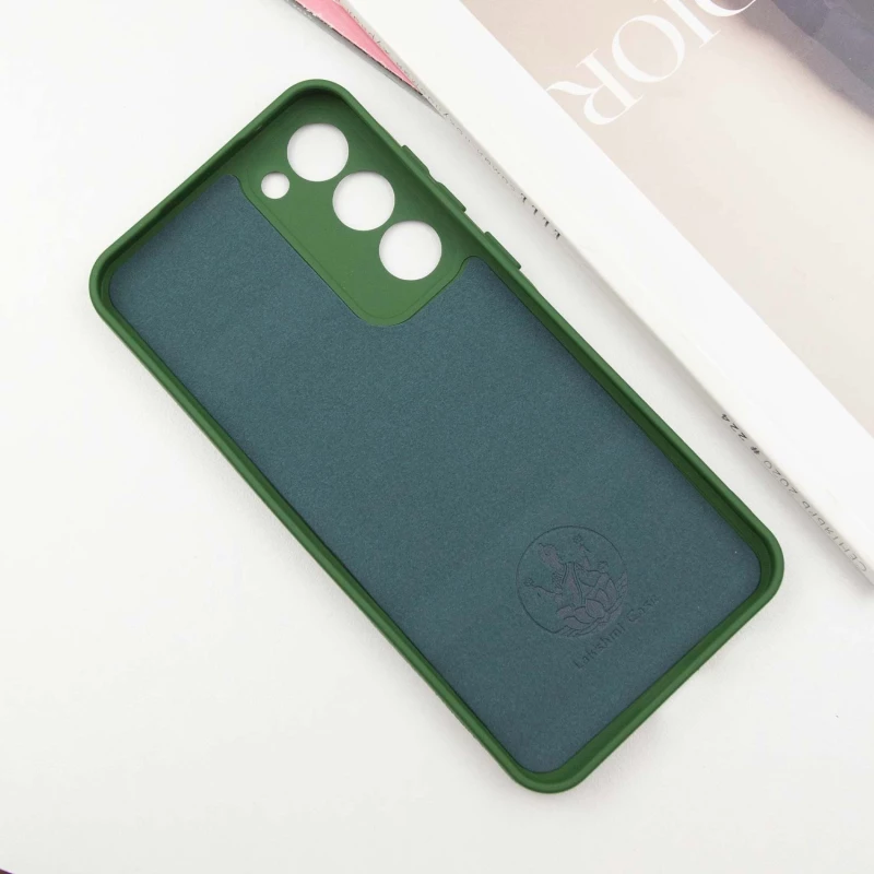 Чохол Silicone Case Lakshmi з закритою камерою на Samsung Galaxy S23+ – Зелений / Dark green. Фото 8 з 15