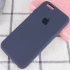 Чехол Silicone Case с закрытым низом для Apple iPhone 6/6s (4.7") – Темно-синий / Midnight blue. Фото 2 из 3