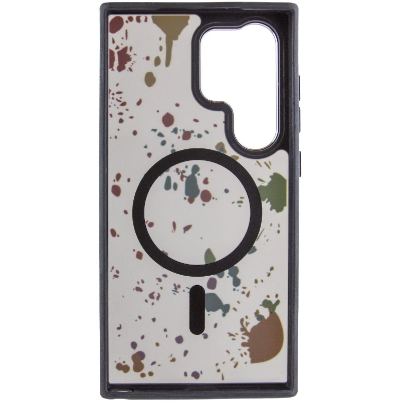 Чохол абстракція малювання з MagSafe на Samsung Galaxy S25 Ultra – Titanium black. Фото 4 з 6