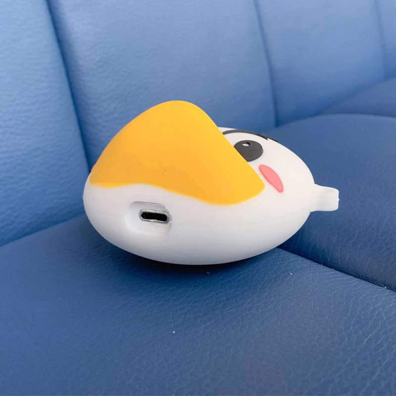 Силіконовий футляр Disney series для навушників AirPods 1/2 + карабін – Дональд Дак/Бело-блакитний. Фото 6 з 6