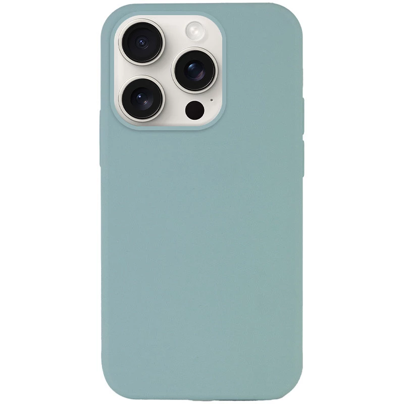 Чохол з закритим низом Silicone Case на Apple iPhone 16 Pro Max – Бірюзовий / Turquoise. Фото 2 з 4