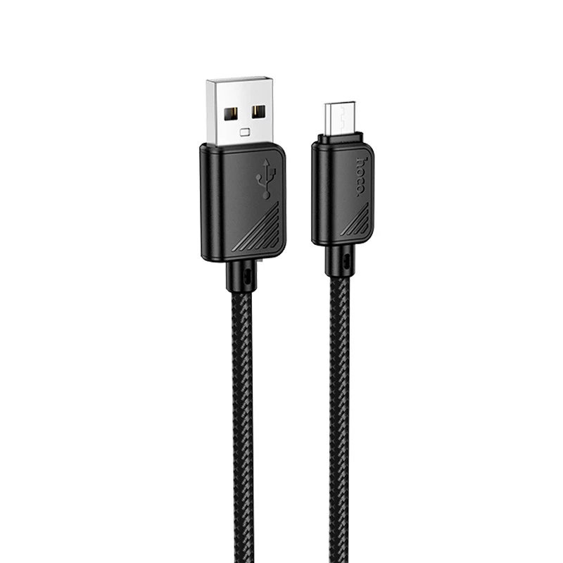 Дата кабель Hoco X113 Beneficio USB to MicroUSB (1m) – Black. Фото 1 з 4