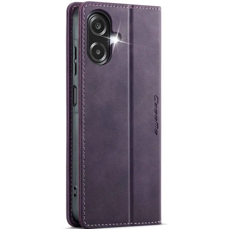Шкіряний чохол-книжка CaseMe Velvet Matte для Samsung Galaxy A07 – Purple. Фото 2 з 4