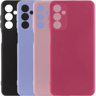 Цветной силиконовый чехол GETMAN с закрытой камерой на Samsung Galaxy A18