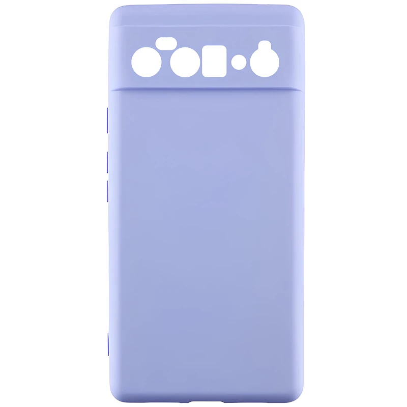 Кольоровий силіконовий чохол GETMAN із закритою камерою для Google Pixel 9 – Бузковий / Light purple. Фото 1 з 1