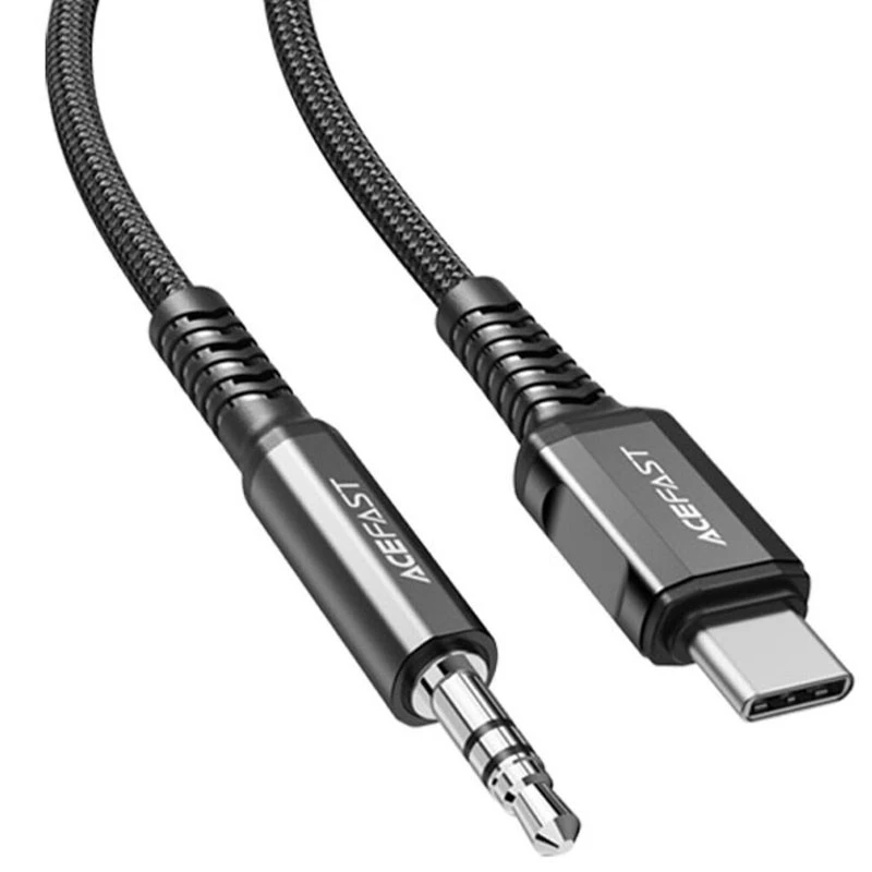 Перехідник Acefast C1-08 USB-C to 3.5mm aluminum alloy – Black. Фото 3 з 5