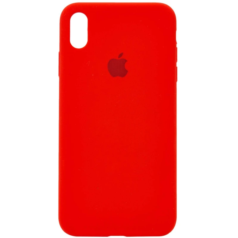 

Чехол Silicone Case с закрытым низом для Apple iPhone XS (5.8") (Красный / Red), Червоний / red