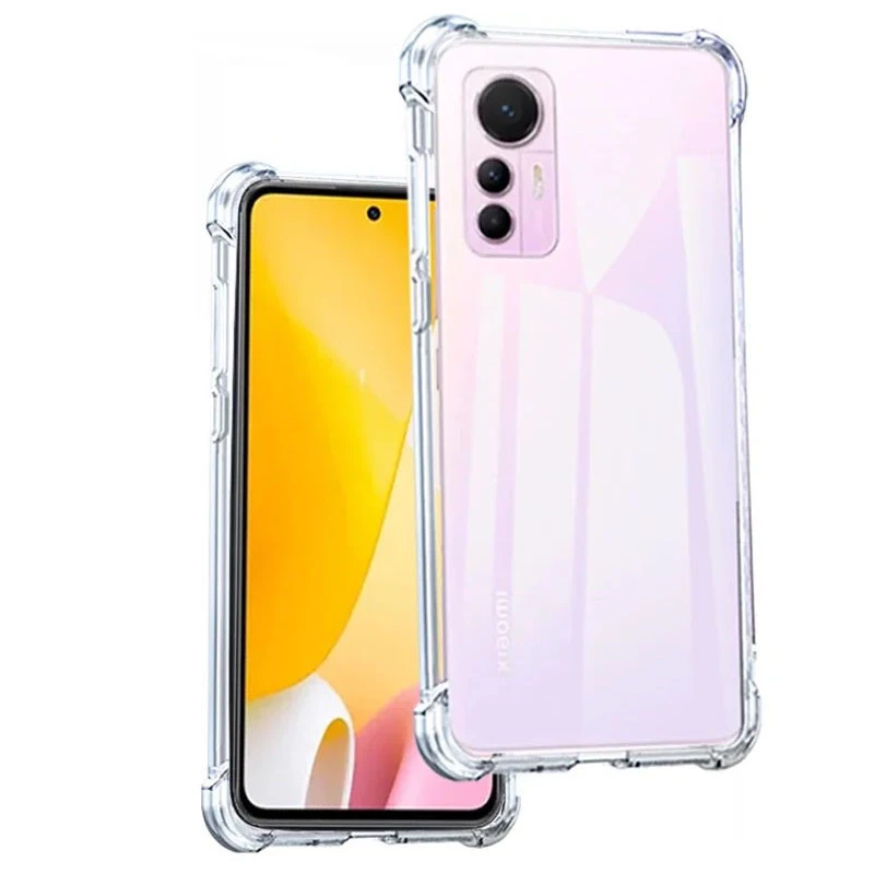 

Ультратонкий силиконовый чехол GETMAN с крытыми бортами для Xiaomi 12 Lite (Бесцветный (прозрачный)), Безбарвний (прозорий)