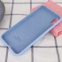 Чехол Silicone Case с закрытым низом для Apple iPhone XS Max (6.5") – Голубой / Lilac Blue. Фото 3 из 3