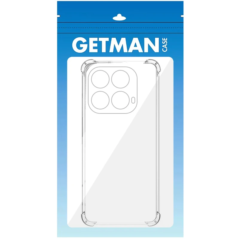 Ультратонкий силіконовий чохол GETMAN з критими бортами та камерою для Infinix Note 40 4G – Безбарвний (прозорий). Фото 3 з 5