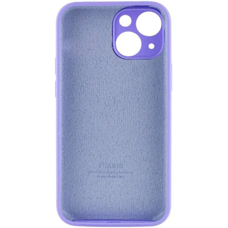 Чехол Silicone Case с защитой камеры для Apple iPhone 14 (6.1") – Сиреневый / Dasheen. Фото 2 из 4