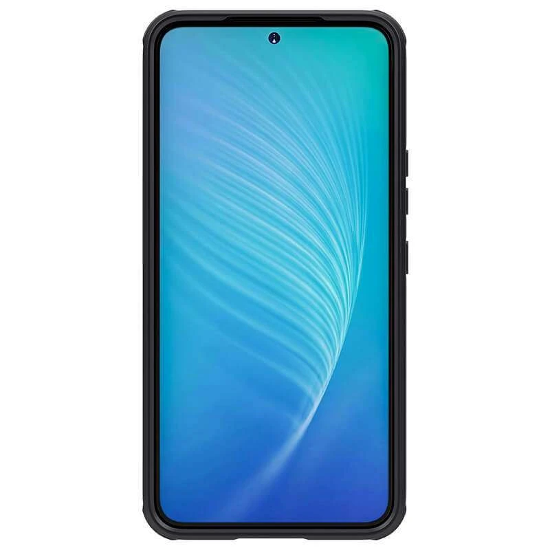 Карбоновая накладка Nillkin со шторкой для камеры для Samsung Galaxy S23 – Черный / Black. Фото 2 из 5
