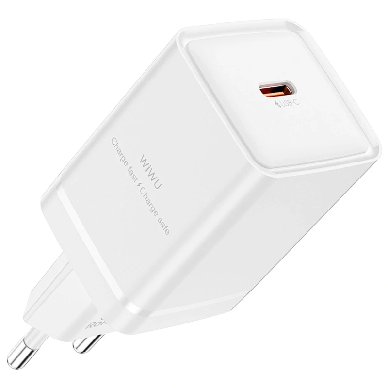 СЗУ WIWU G036 Essen PD45W (1USB-C) – White. Фото 3 из 5