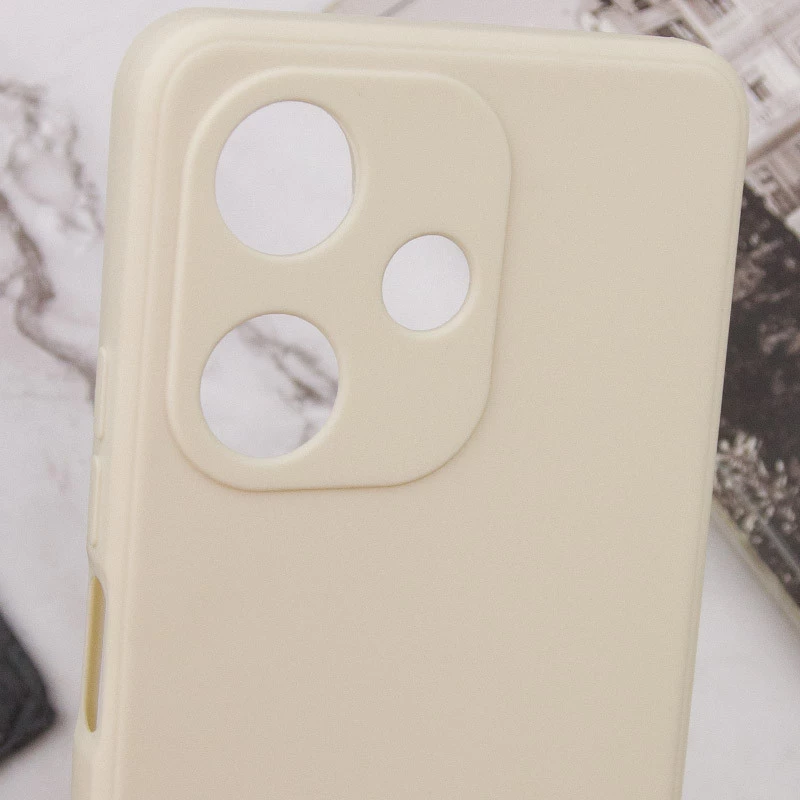 Цветной силиконовый чехол с защитой камеры для Infinix Hot 30i – Бежевый / Antigue White. Фото 8 из 8