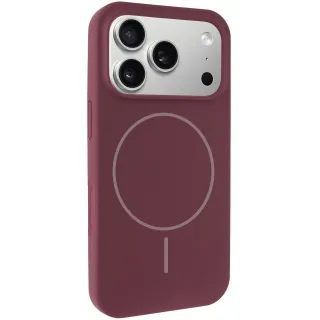 Чехол Silk Full Protective (AA) NO LOGO with Magnetic Fit для Apple iPhone 18 Pro Max — Бордовый / Plum